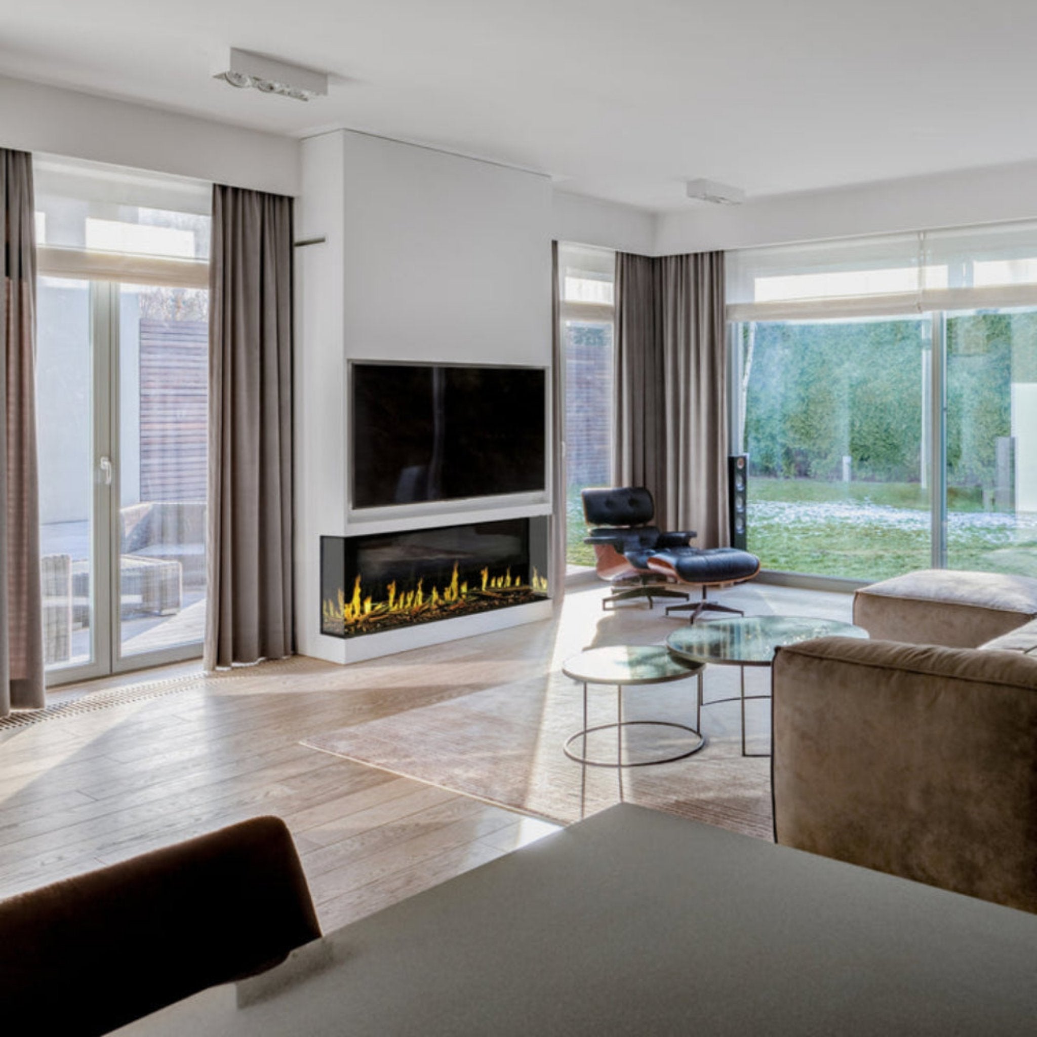 Modern Flames Orion Multi 100" Heliovision Multi-Sided Electric Fireplace [OR100-MULTI]