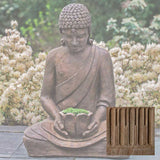 Campania Lotus Buddha Garden Statue - OR-155