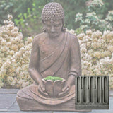Campania Lotus Buddha Garden Statue - OR-155
