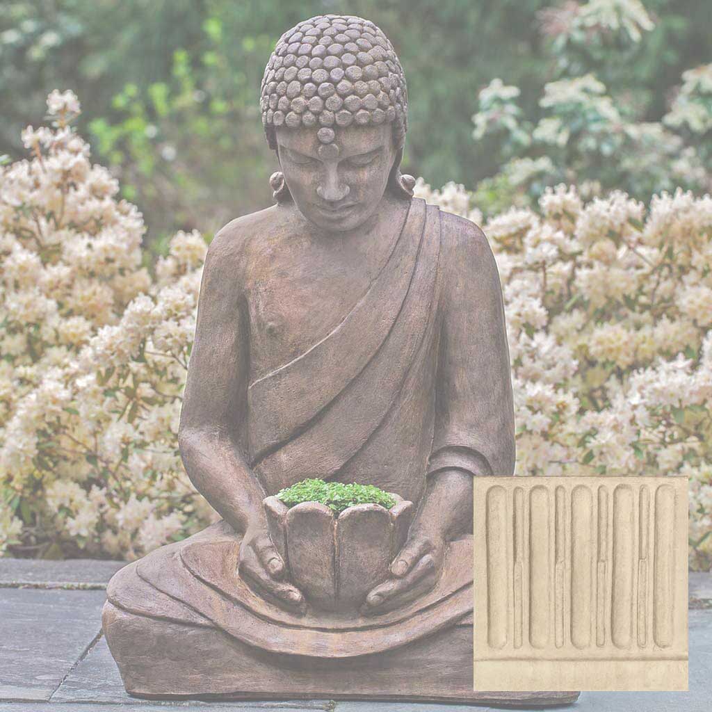 Campania Lotus Buddha Garden Statue - OR-155