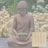 Campania Lotus Buddha Garden Statue - OR-155