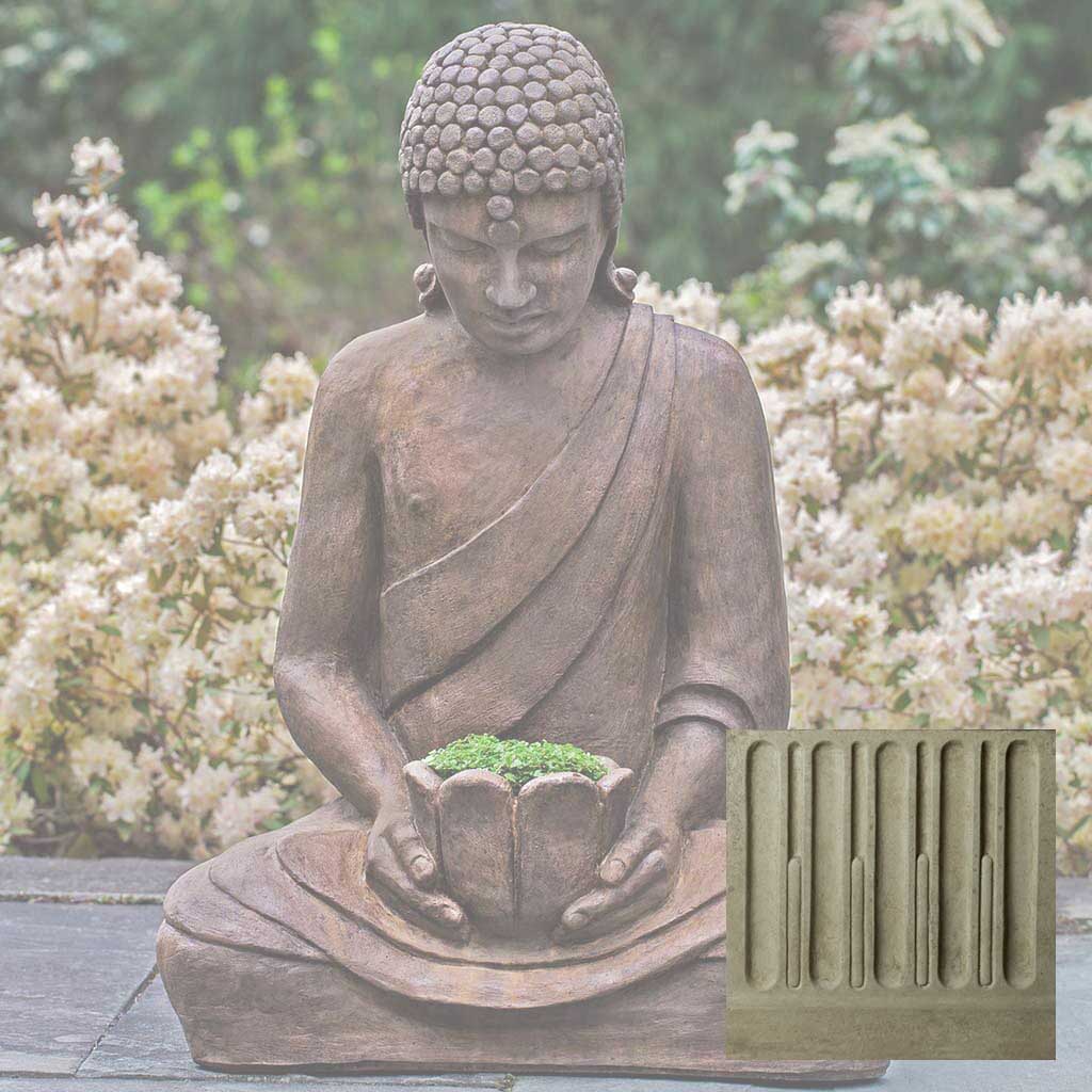 Campania Lotus Buddha Garden Statue - OR-155