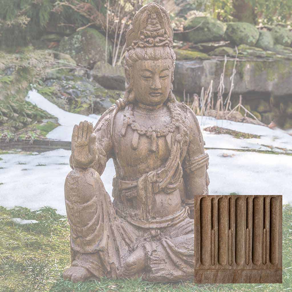 Campania Antique Quan Yin Buddha Garden Statue - OR-165