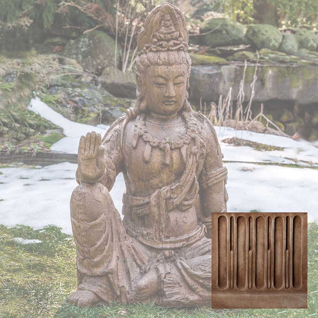 Campania Antique Quan Yin Buddha Garden Statue - OR-165