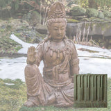 Campania Antique Quan Yin Buddha Garden Statue - OR-165