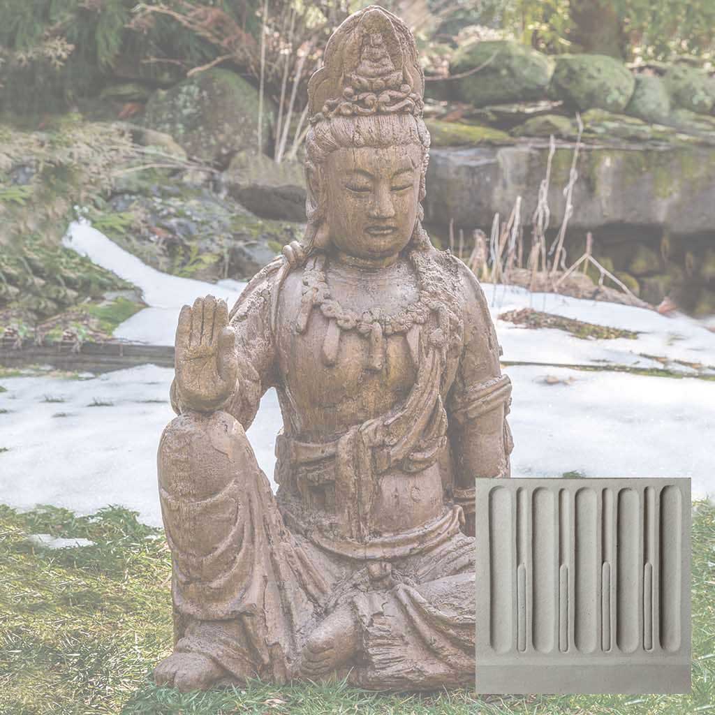 Campania Antique Quan Yin Buddha Garden Statue - OR-165