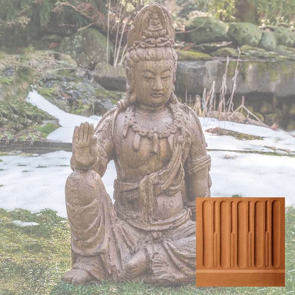Campania Antique Quan Yin Buddha Garden Statue - OR-165