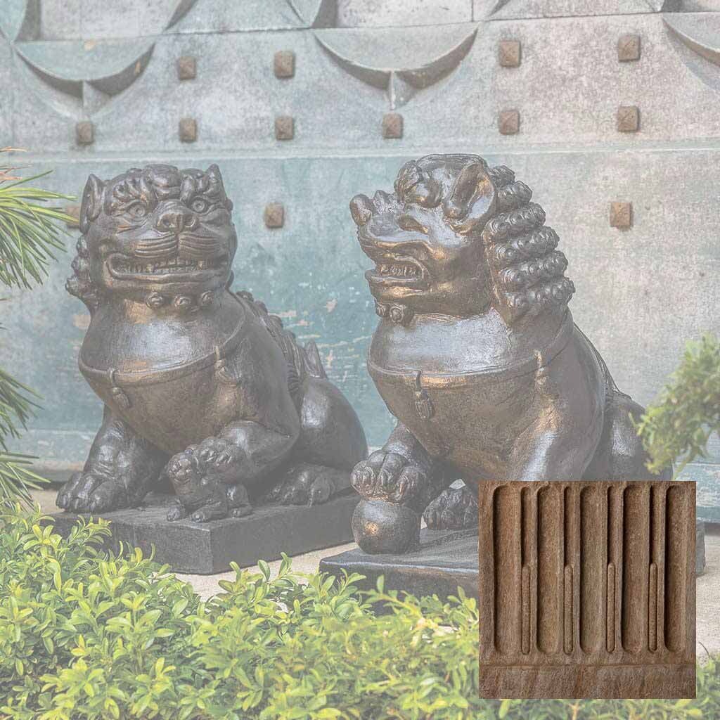 Campania Traditional Foo Dog Set Garden Statue - OR-175 SET