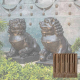 Campania Traditional Foo Dog Set Garden Statue - OR-175 SET