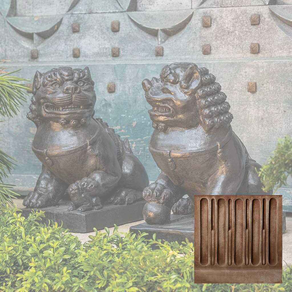 Campania Traditional Foo Dog Set Garden Statue - OR-175 SET