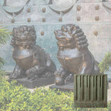 Campania Traditional Foo Dog Set Garden Statue - OR-175 SET