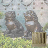 Campania Traditional Foo Dog Set Garden Statue - OR-175 SET