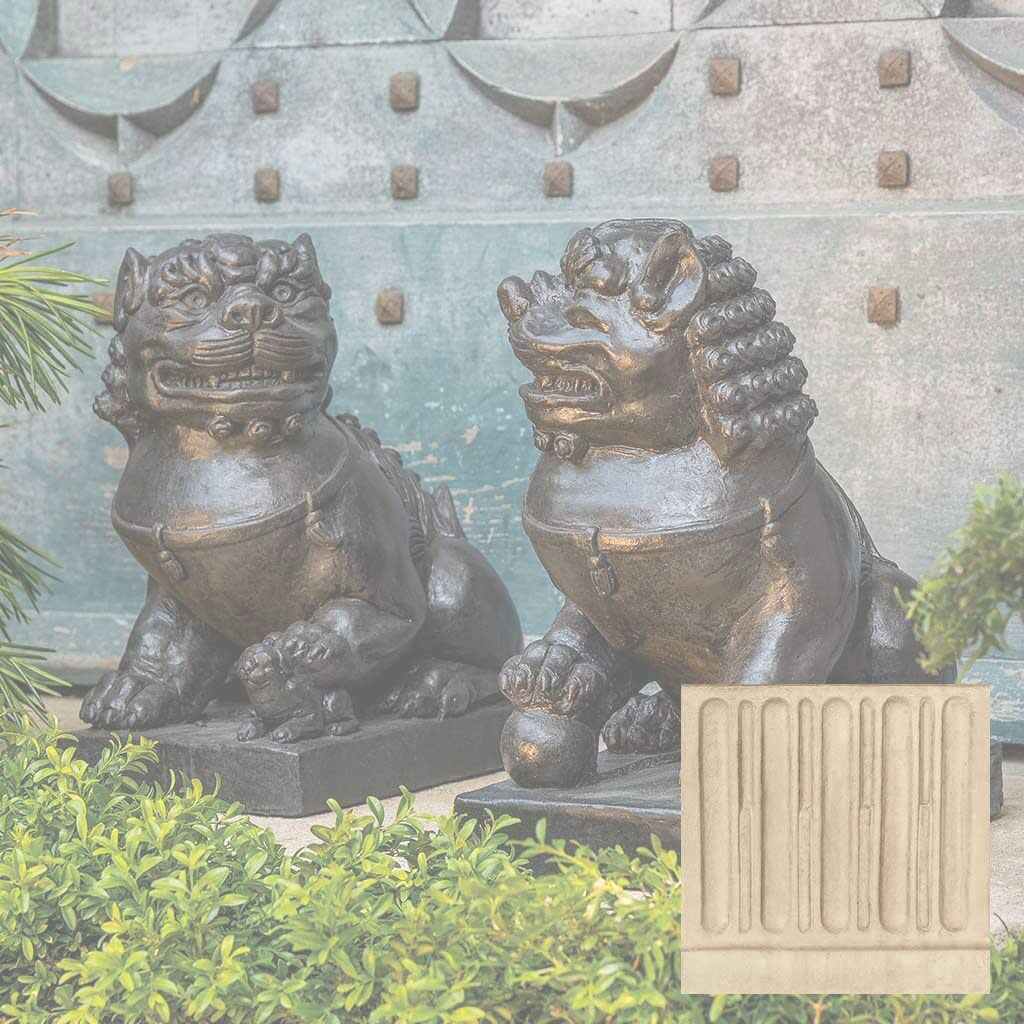 Campania Traditional Foo Dog Set Garden Statue - OR-175 SET