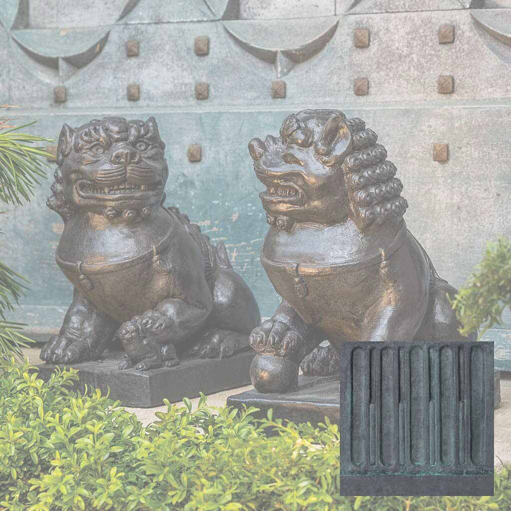 Campania Traditional Foo Dog Set Garden Statue - OR-175 SET