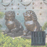 Campania Traditional Foo Dog Set Garden Statue - OR-175 SET