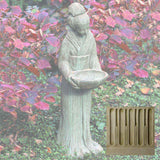 Campania Oriental Maiden w/Bowl Garden Statue - OR-31