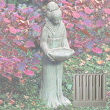 Campania Oriental Maiden w/Bowl Garden Statue - OR-31