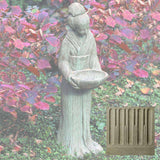 Campania Oriental Maiden w/Bowl Garden Statue - OR-31