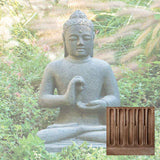 Campania Indonesian Seated Buddha Garden Statue - OR-39