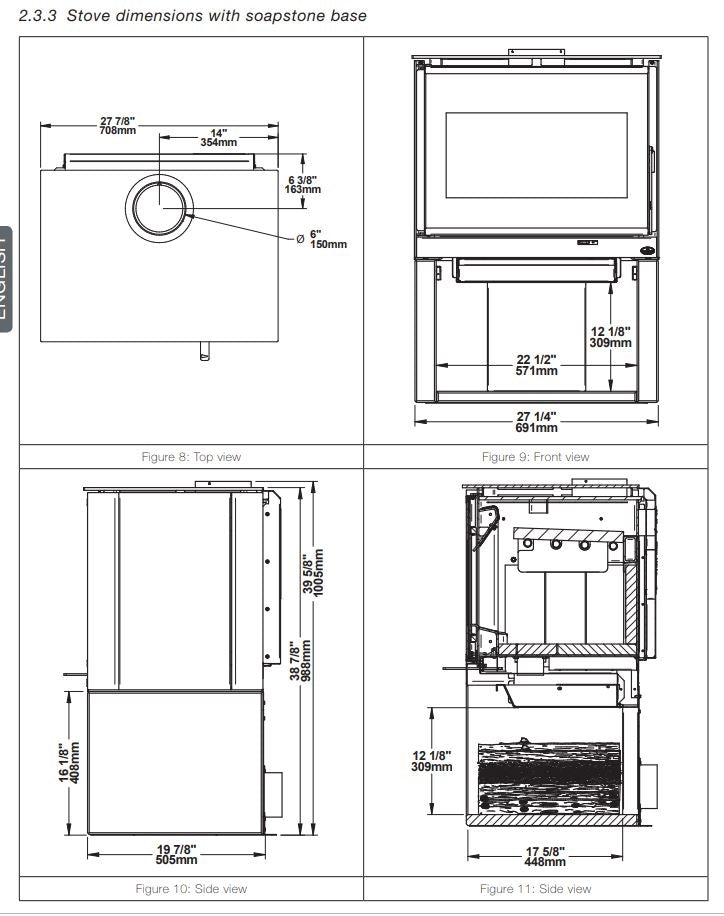 Osburn Matrix Wood Stove with Blower - OB02032