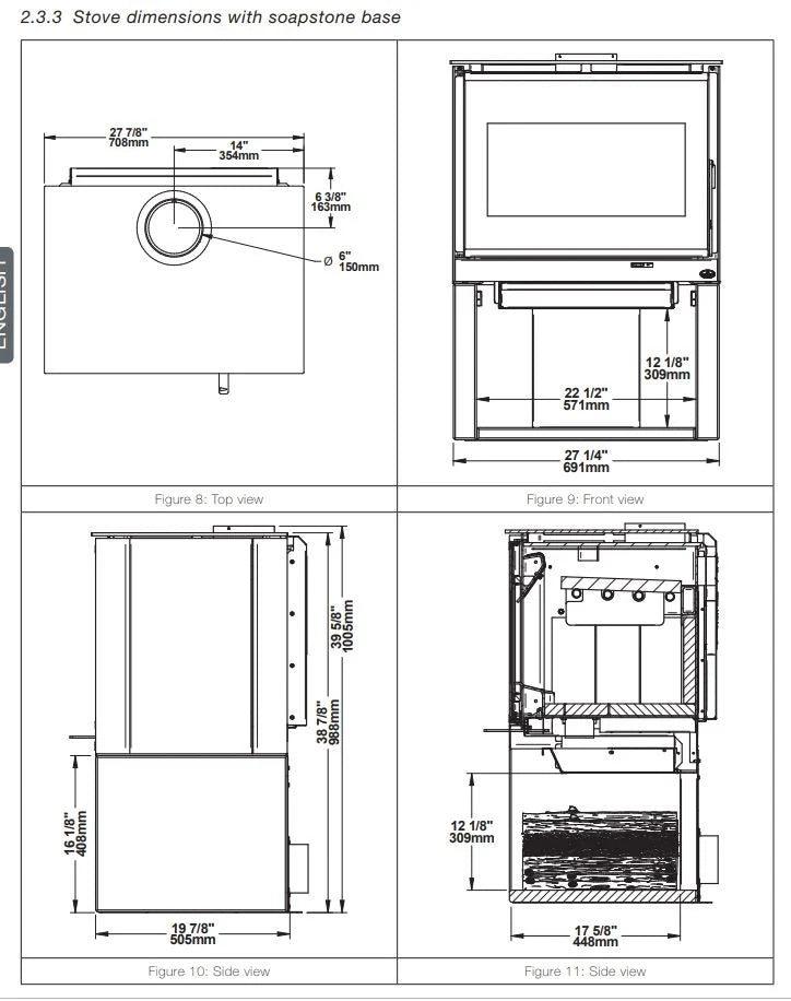 Osburn Inspire 2000 Wood Stove - OB02042