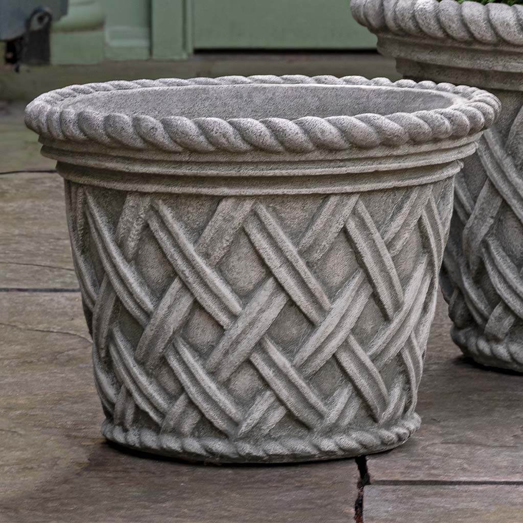 Campania English Weave Planter - P-133
