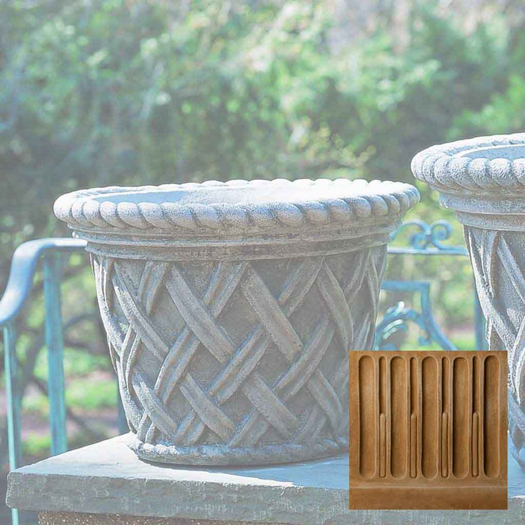 Campania English Weave Planter - P-133