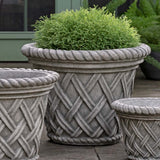 Campania English Weave Planter - P-133