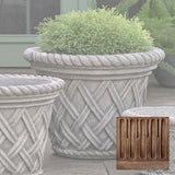 Campania English Weave Planter - P-133