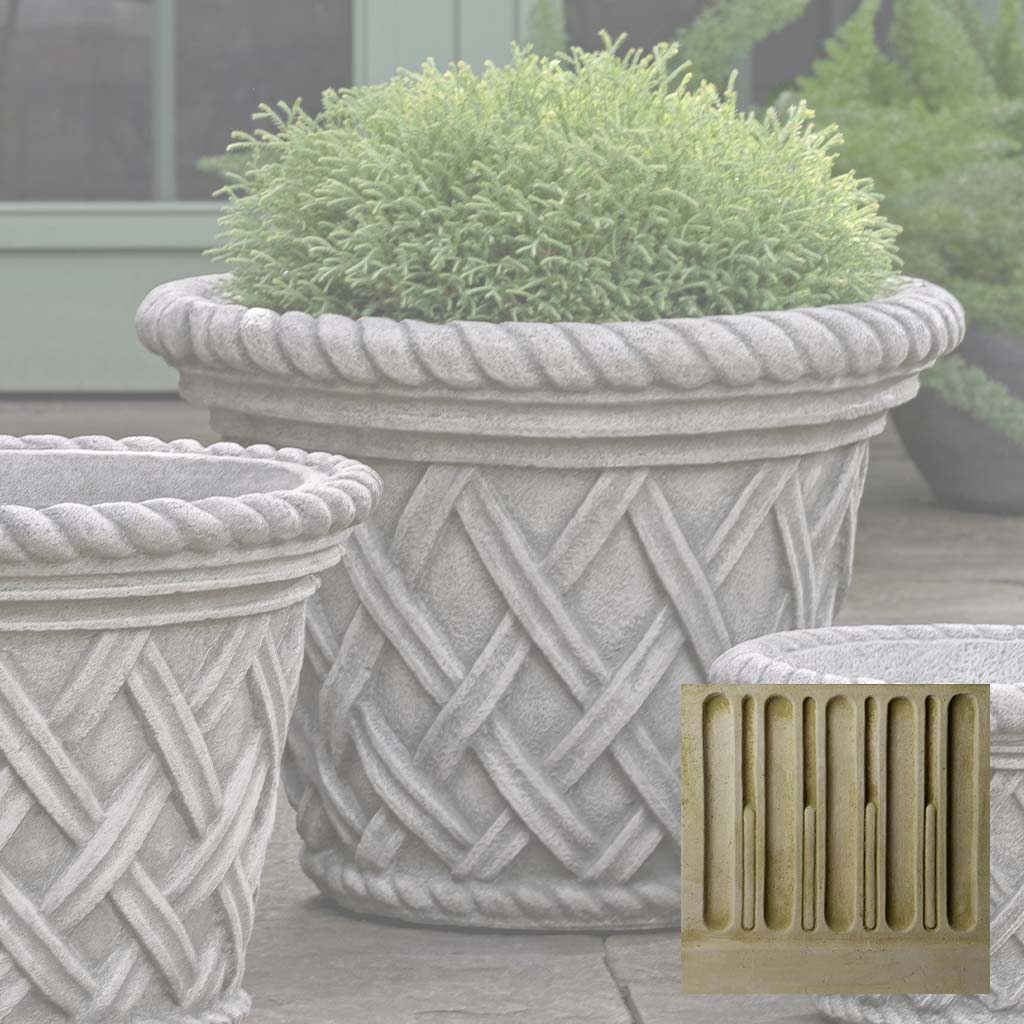 Campania English Weave Planter - P-133