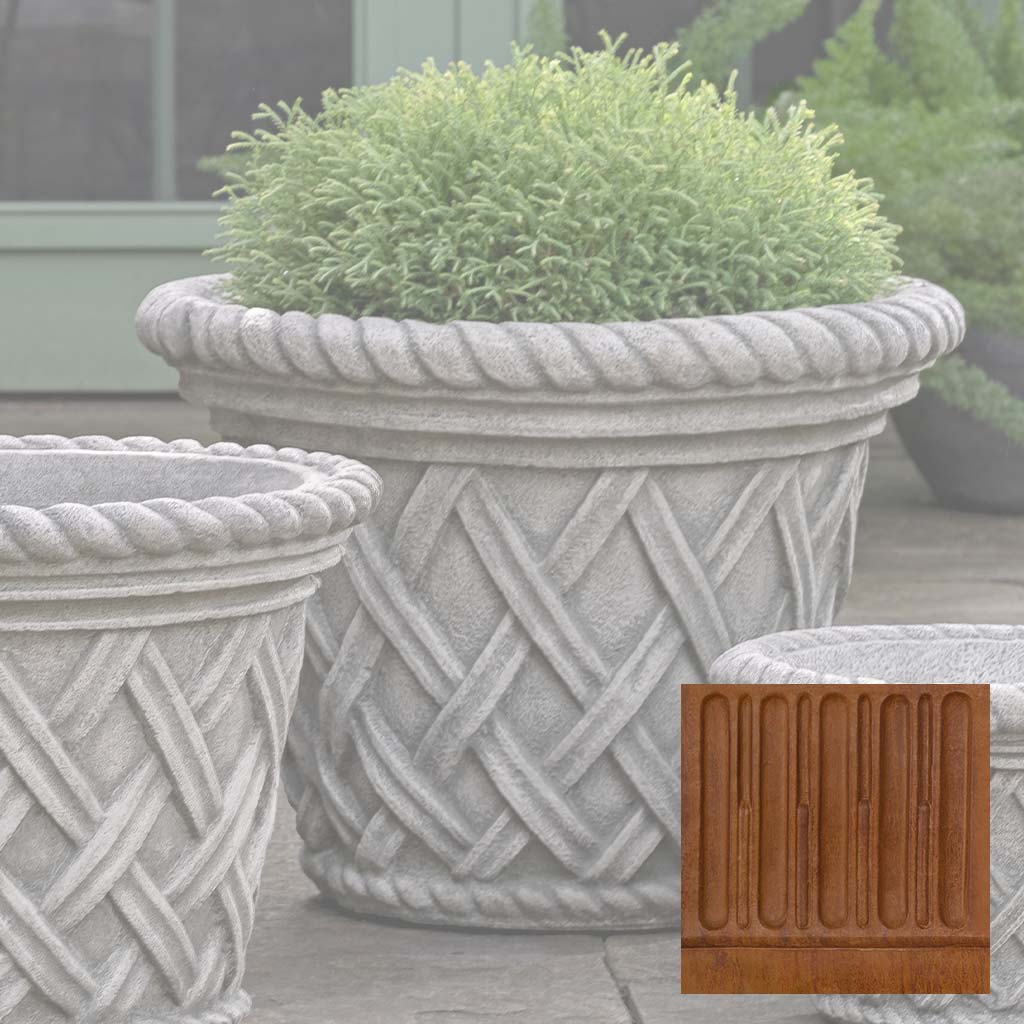 Campania English Weave Planter - P-133