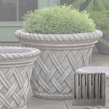 Campania English Weave Planter - P-133