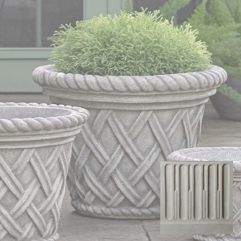 Campania English Weave Planter - P-133