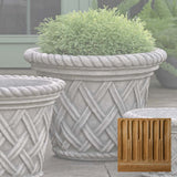 Campania English Weave Planter - P-133