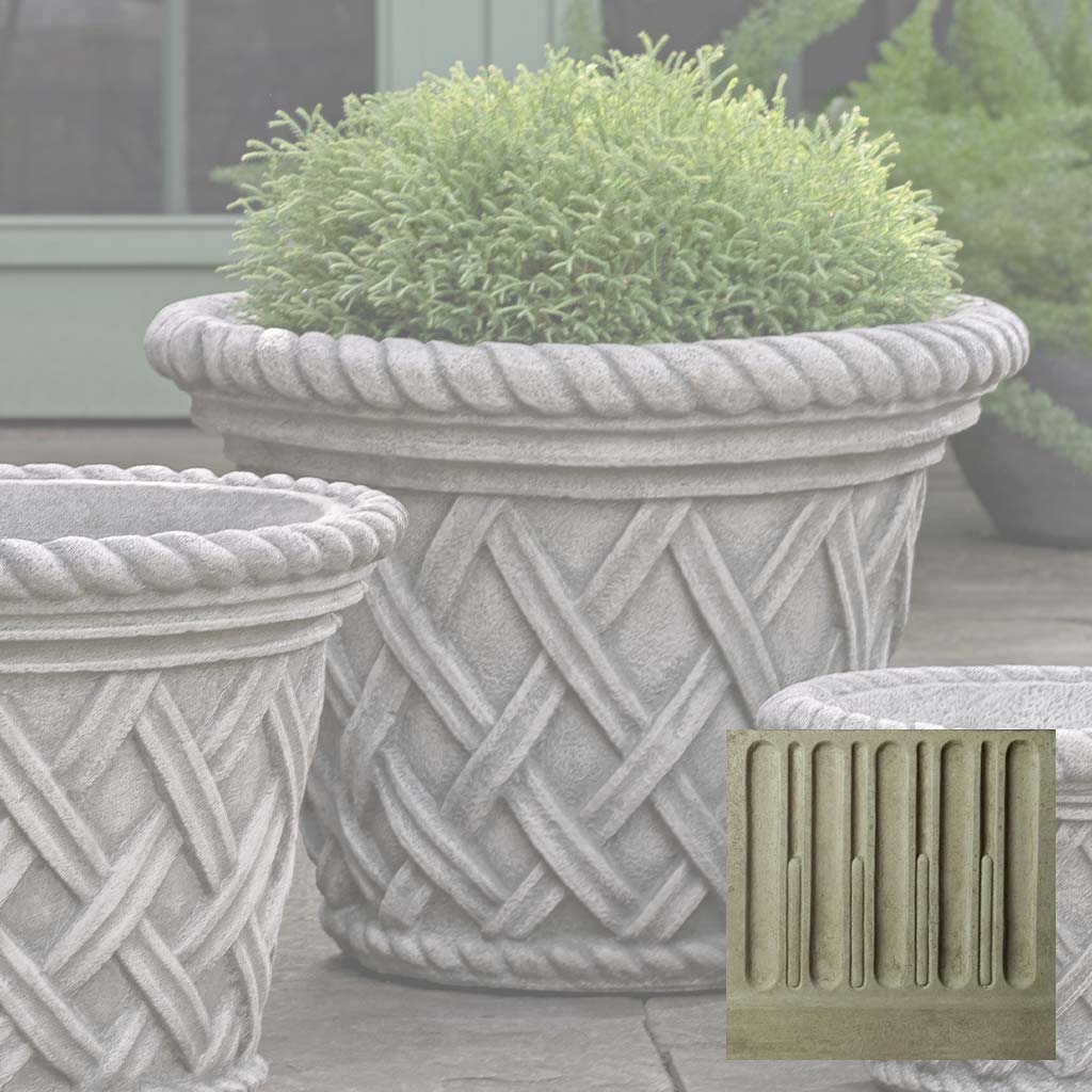 Campania English Weave Planter - P-133
