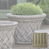 Campania English Weave Planter - P-133