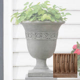 Campania Williamsburg Strapwork Leaf Urn - P-457