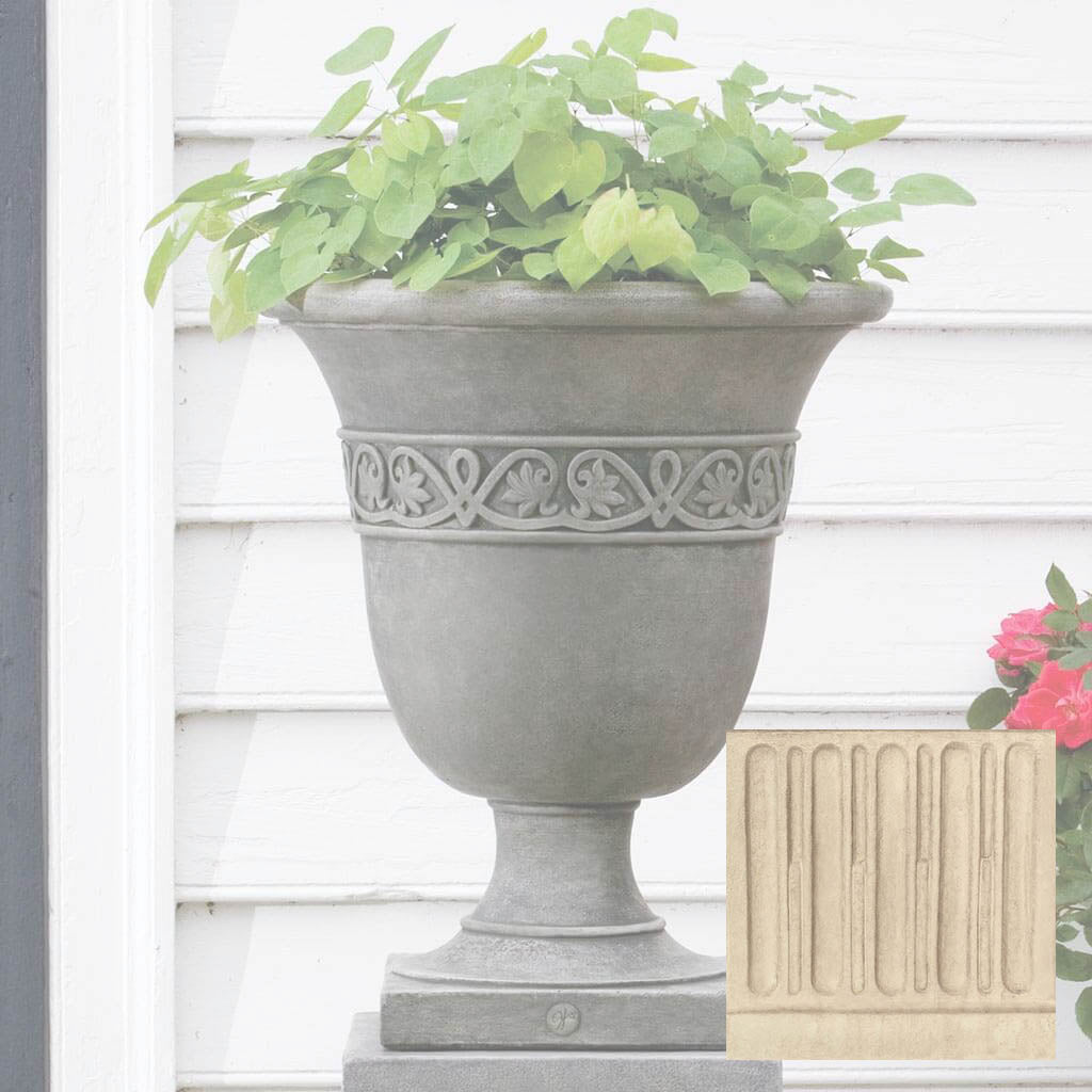 Campania Williamsburg Strapwork Leaf Urn - P-457