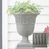 Campania Williamsburg Strapwork Leaf Urn - P-457