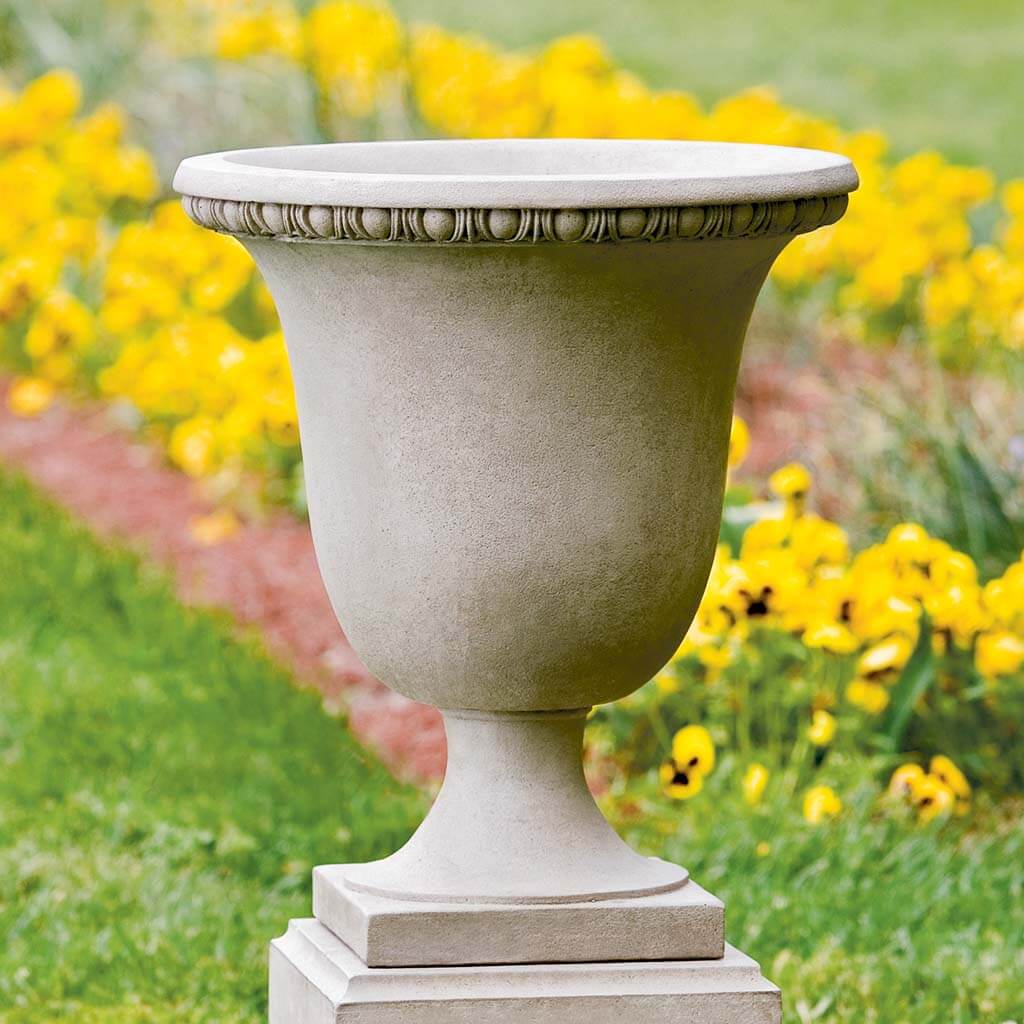 Campania Williamsburg Egg and Dart Urn Planter - P-467