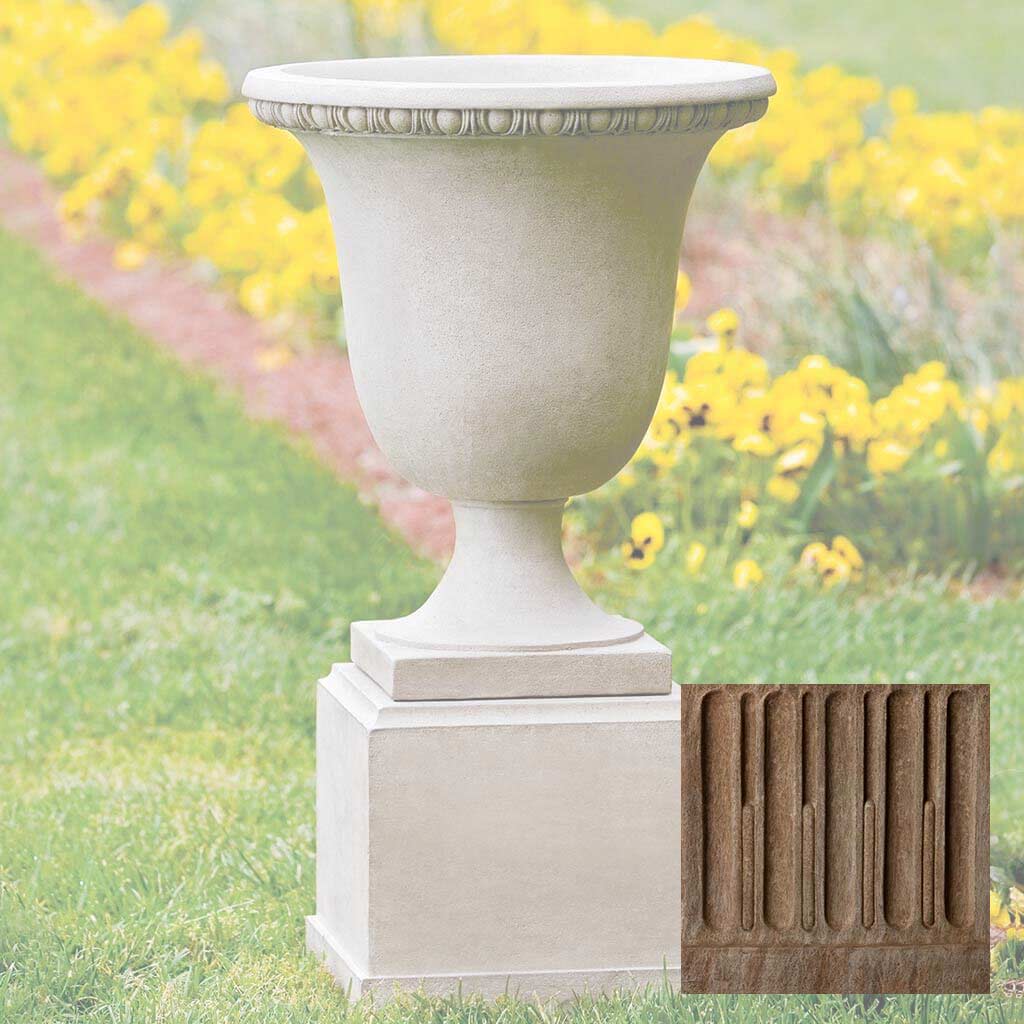 Campania Wburg Egg and Dart Urn w/ Classic Short Pedestal - PPD-467