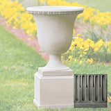 Campania Wburg Egg and Dart Urn w/ Classic Short Pedestal - PPD-467