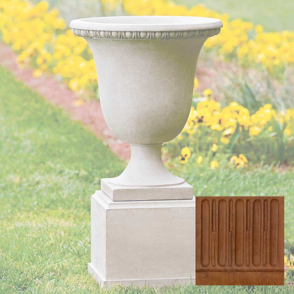 Campania Wburg Egg and Dart Urn w/ Classic Short Pedestal - PPD-467