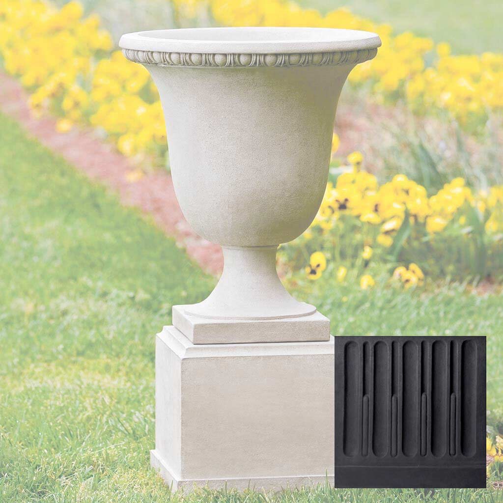 Campania Wburg Egg and Dart Urn w/ Classic Short Pedestal - PPD-467