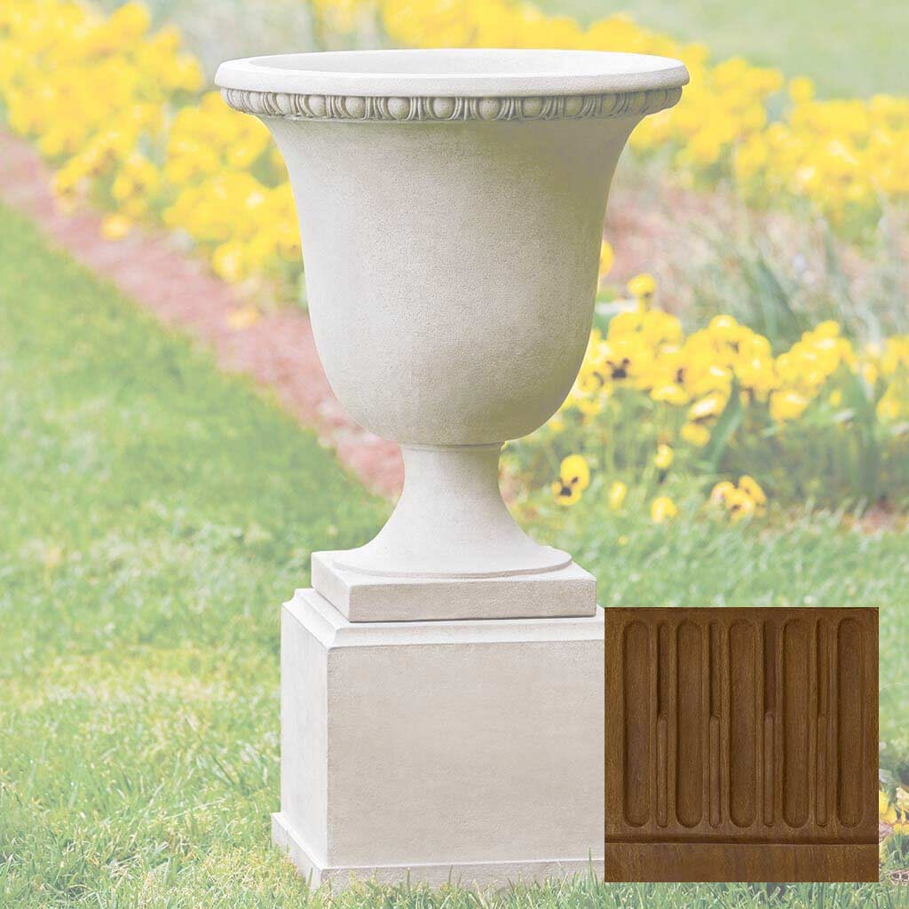 Campania Wburg Egg and Dart Urn w/ Classic Short Pedestal - PPD-467