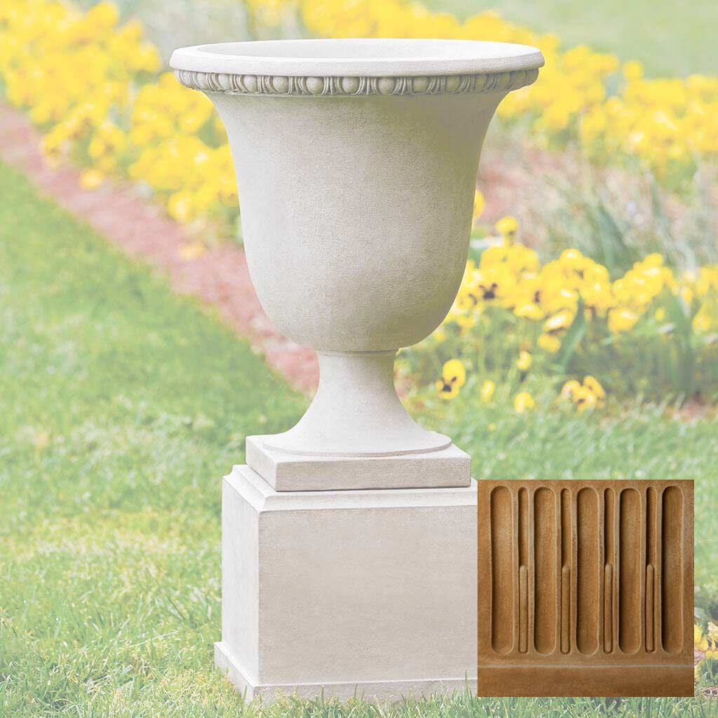 Campania Wburg Egg and Dart Urn w/ Classic Short Pedestal - PPD-467
