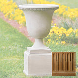 Campania Wburg Egg and Dart Urn w/ Classic Short Pedestal - PPD-467