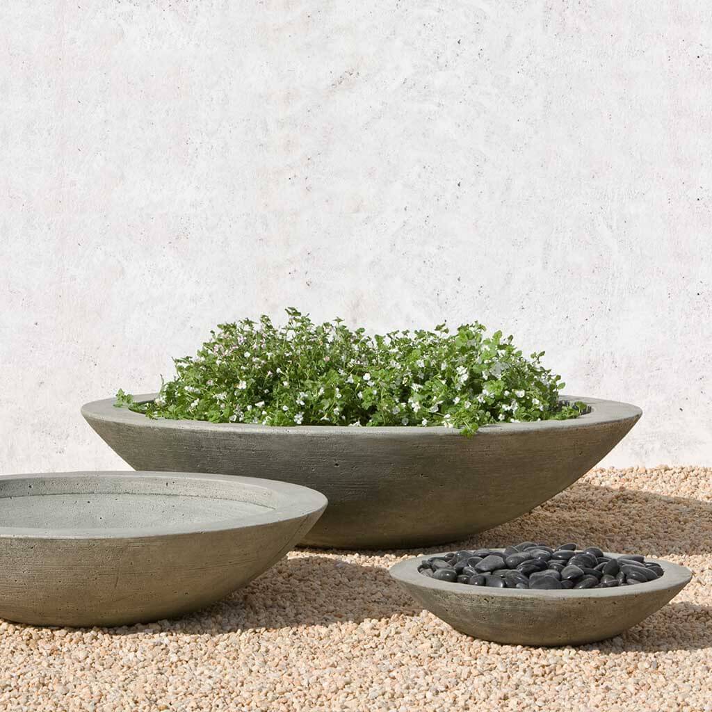 Campania Low Zen Bowl Planter - P-502