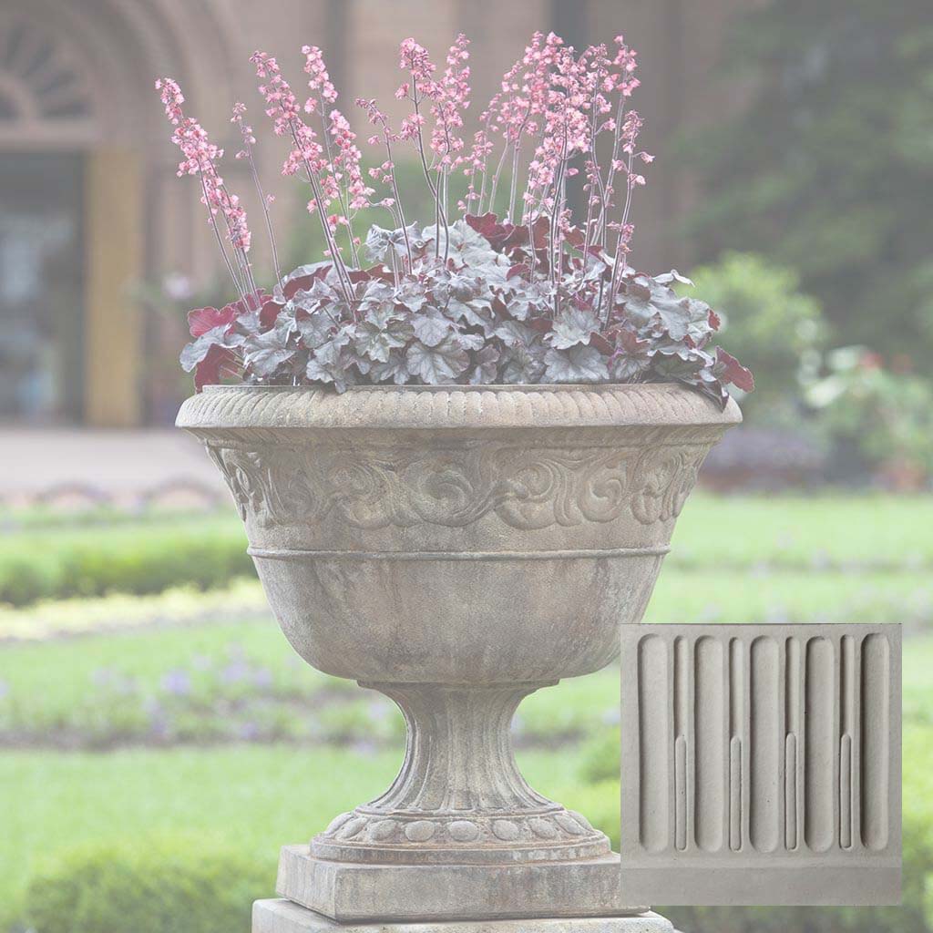 Campania Smithsonian Foliated Scroll Urn - P-523