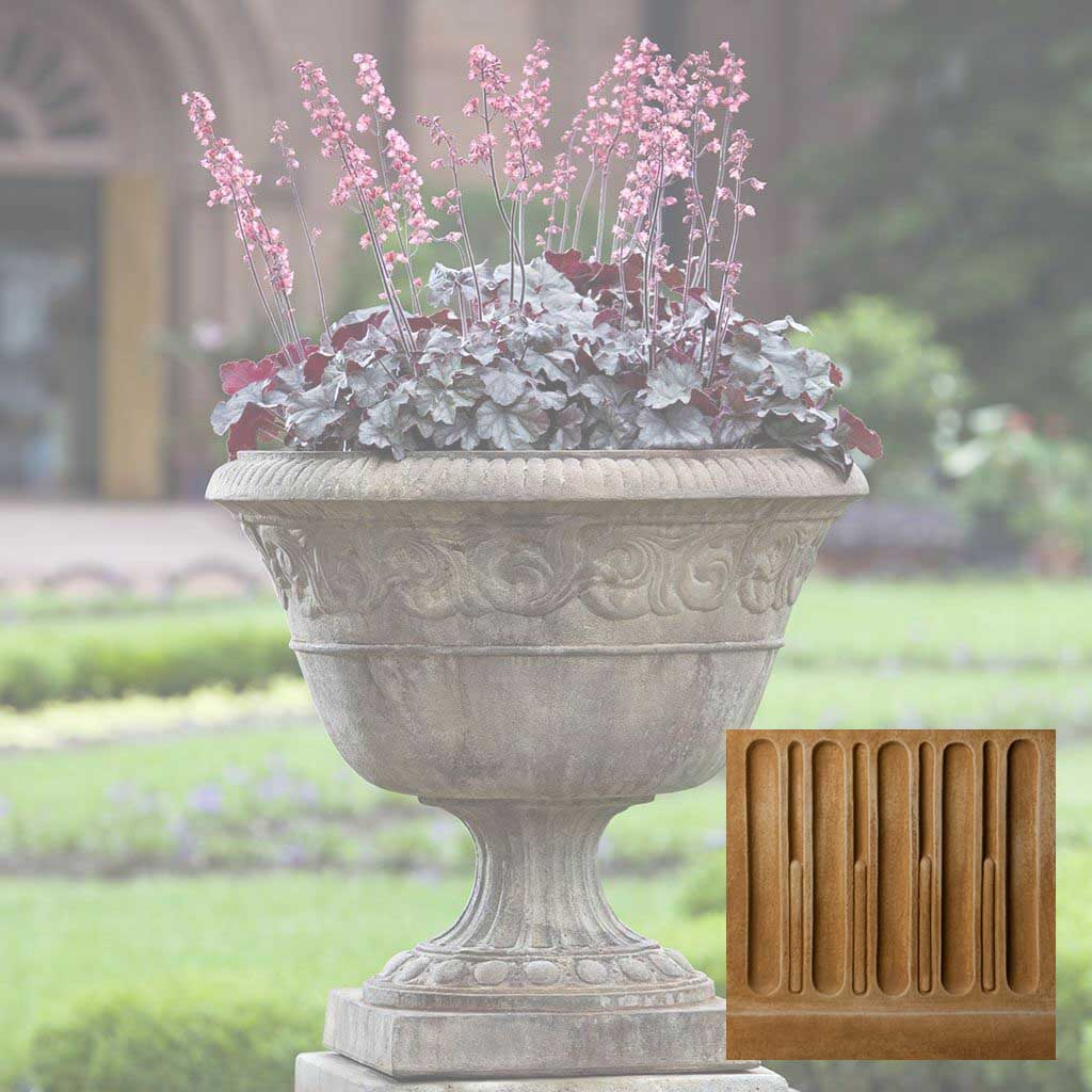 Campania Smithsonian Foliated Scroll Urn - P-523